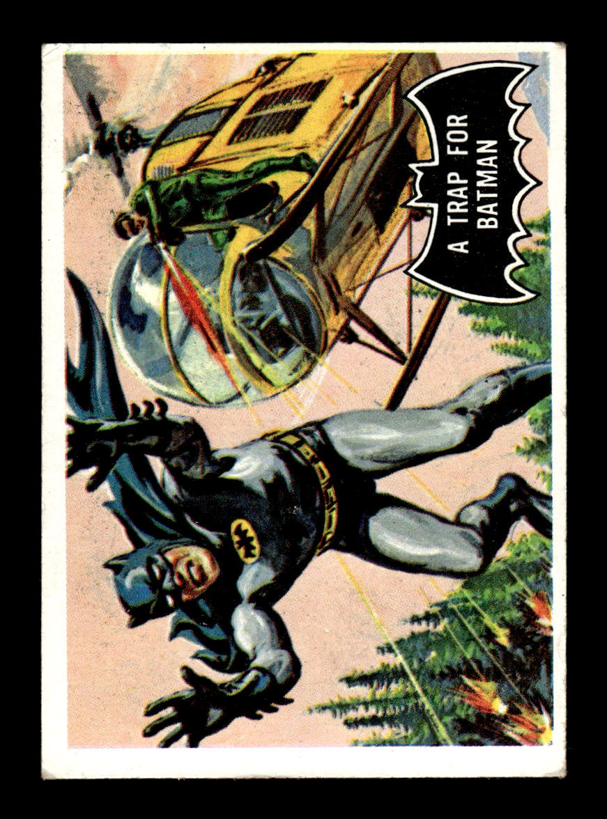 1966 Topps Batman (Black Bat Logo) #37 A Trap for Batman VGEX CS26014279