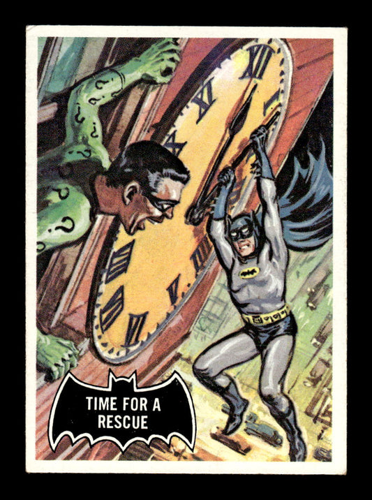 1966 Topps Batman (Black Bat Logo) #41 Time for a Rescue VGEX CS26014283