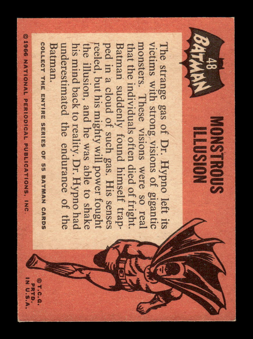 1966 Topps Batman (Black Bat Logo) #48 Monstrous Illusion VGEX CS26014286