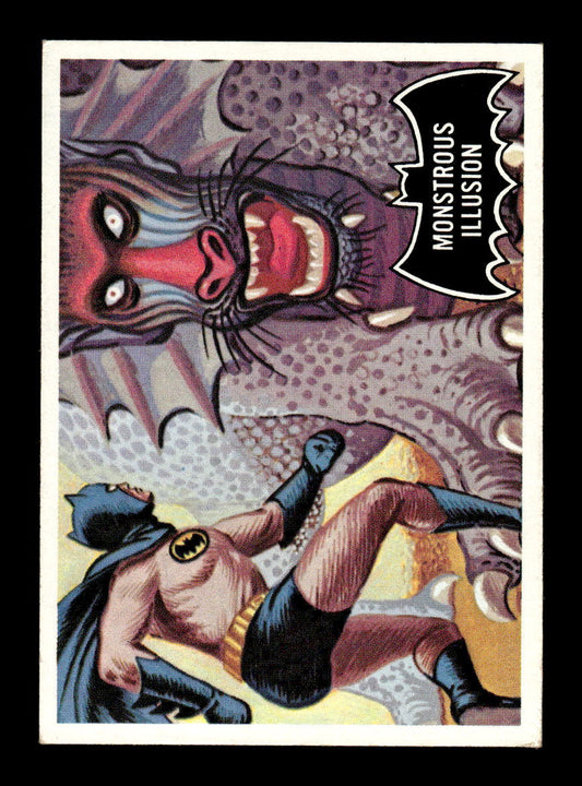1966 Topps Batman (Black Bat Logo) #48 Monstrous Illusion VGEX CS26014286