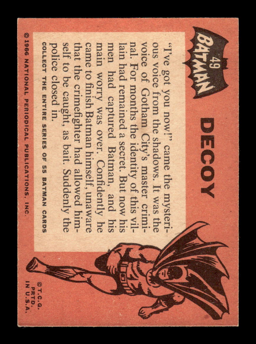 1966 Topps Batman (Black Bat Logo) #49 Decoy VGEX CS26014287