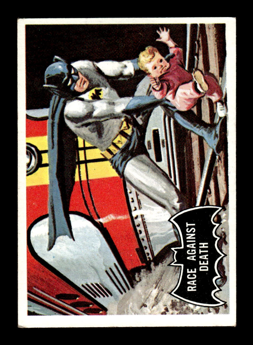 1966 Topps Batman (Black Bat Logo) #53 Race Against Death VGEX CS26014290