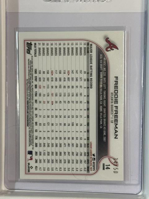 2022 Topps Chrome Sapphire Edition #236 Freddie Freeman NMT CS26014307