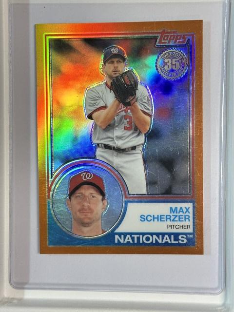 2018 Topps Silver Pack 1983 Design Orange 22/25 Max Scherzer CS26014308