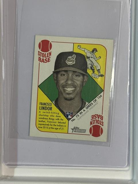2015 Topps Heritage '51 #75 Francisco Lindor Cleveland Indians NMT CS26014309