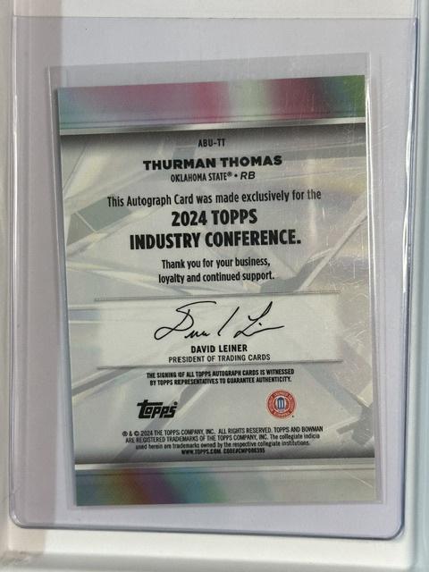 2024 Topps Industry Conference #ABU-TT Thurman Thomas CS26014311
