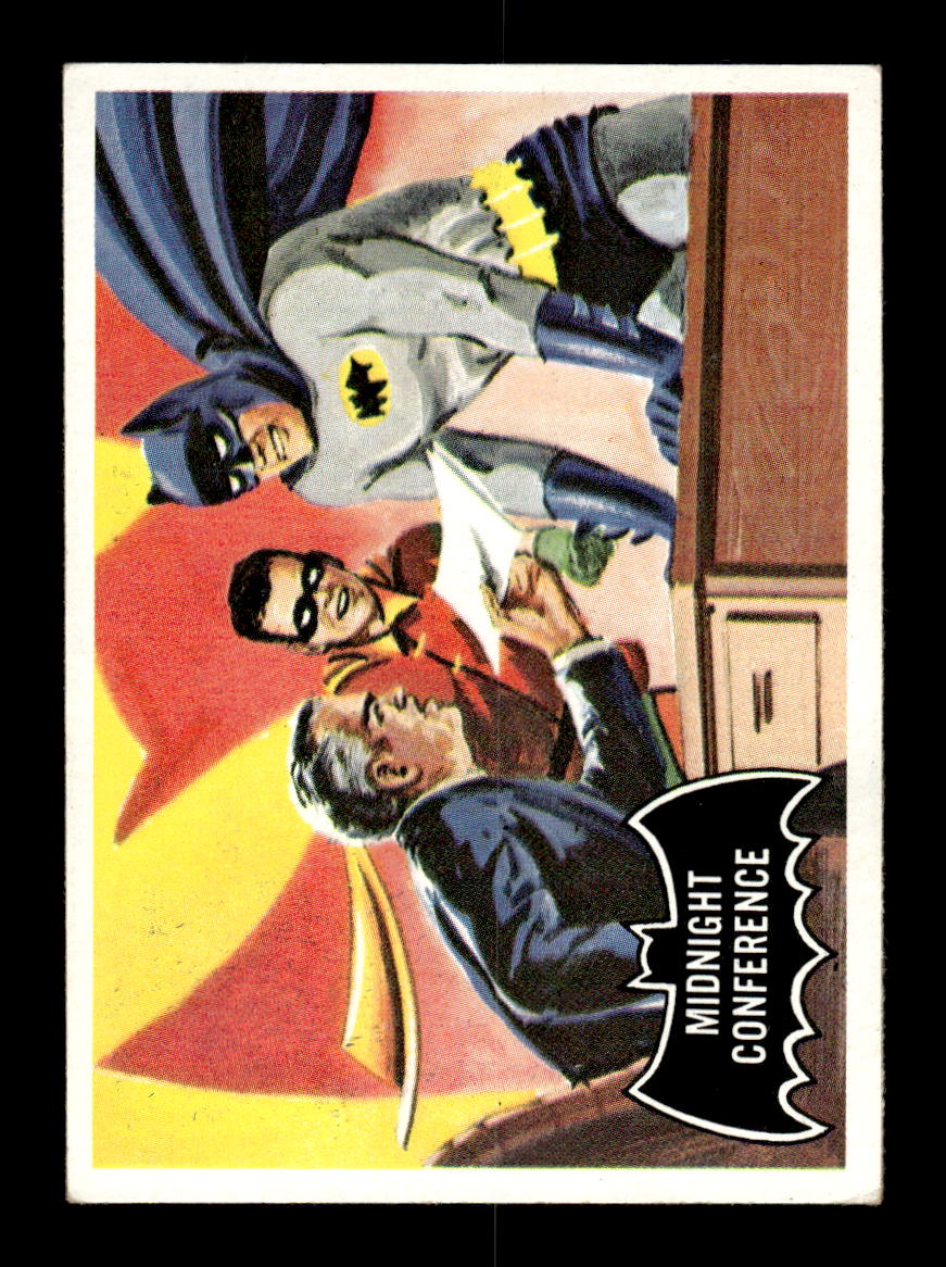 1966 Topps Batman (Black Bat Logo) #4 Midnight Conference VGEX CS26014321