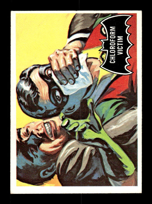1966 Topps Batman (Black Bat Logo) #6 Chloroform Victim VGEX CS26014323