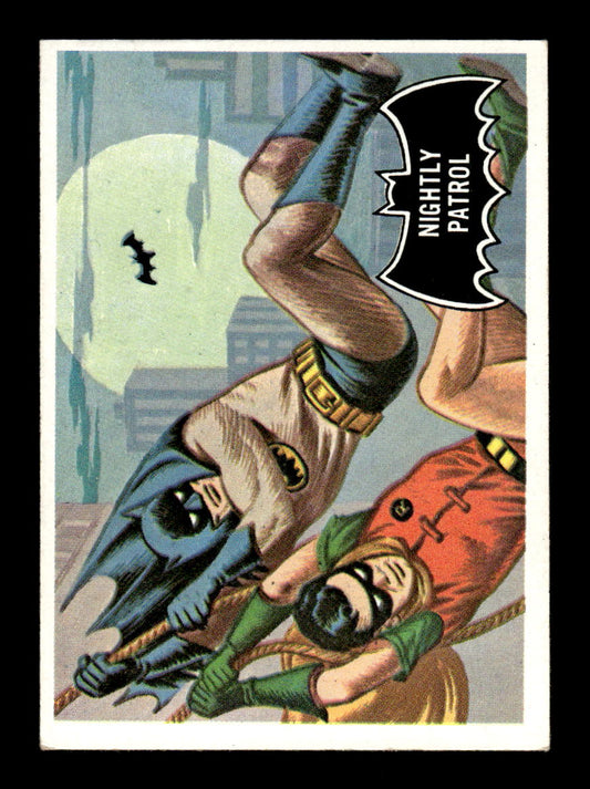 1966 Topps Batman (Black Bat Logo) #14 Nightly Patrol VGEX CS26014331