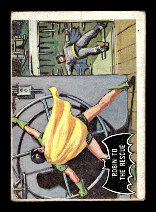 1966 Topps Batman (Black Bat Logo) #20 Robin to the Rescue F/G CS26014337