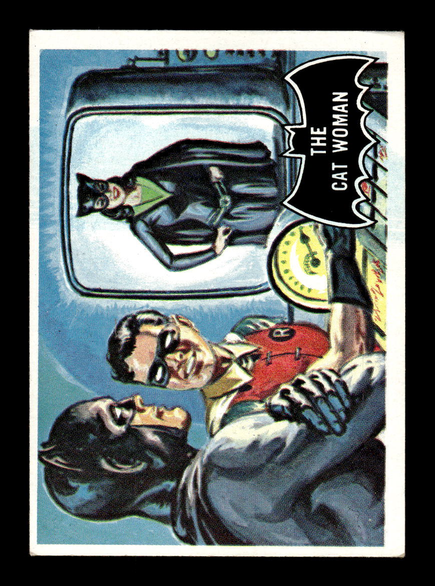 1966 Topps Batman (Black Bat Logo) #25 The Cat Woman VGEX CS26014342