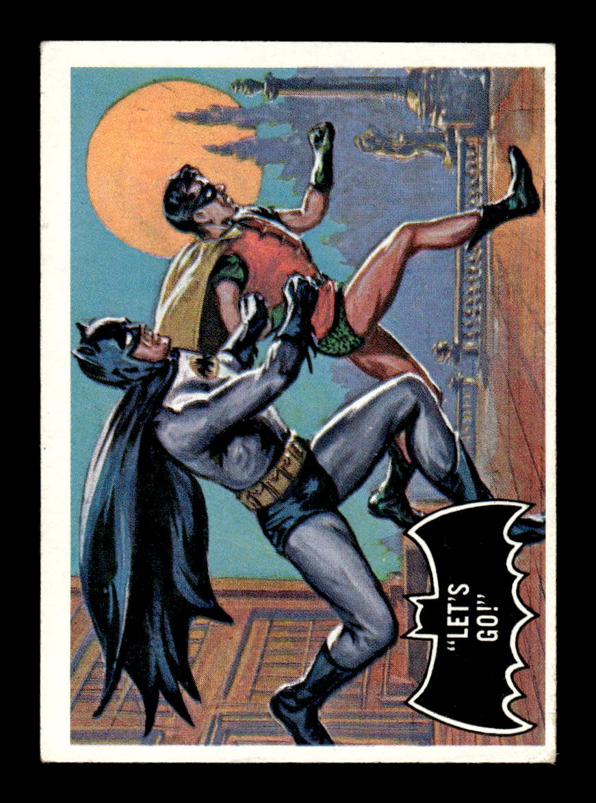 1966 Topps Batman (Black Bat Logo) #28 Let's Go! VGEX CS26014345