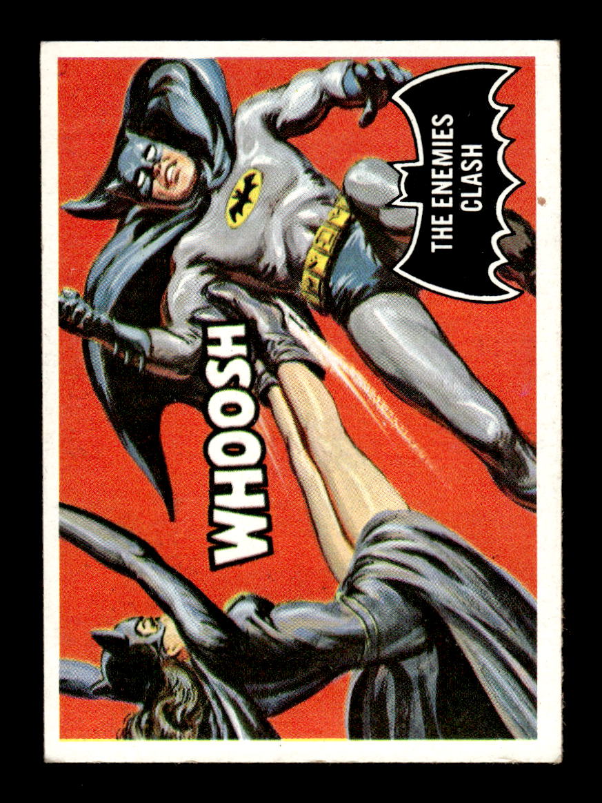 1966 Topps Batman (Black Bat Logo) #33 The Enemies Clash F/G CS26014350