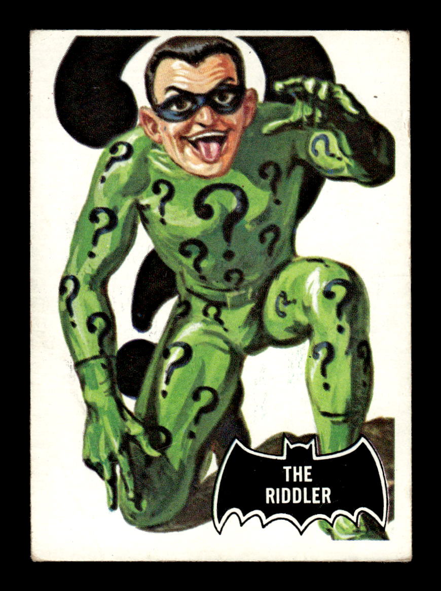1966 Topps Batman (Black Bat Logo) #36 The Riddler VG CS26014352