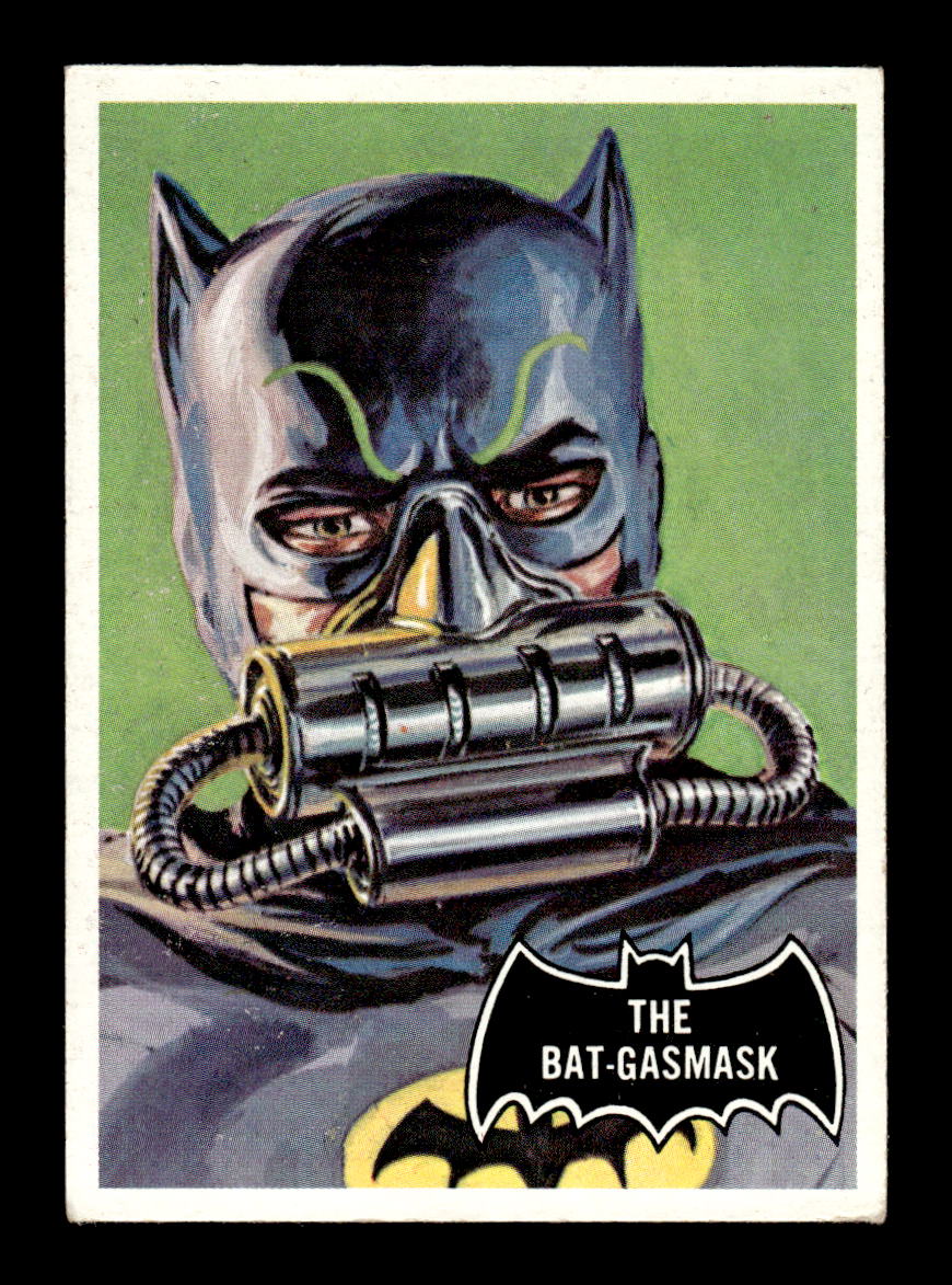 1966 Topps Batman (Black Bat Logo) #43 The Bat-Gasmask VGEX CS26014359