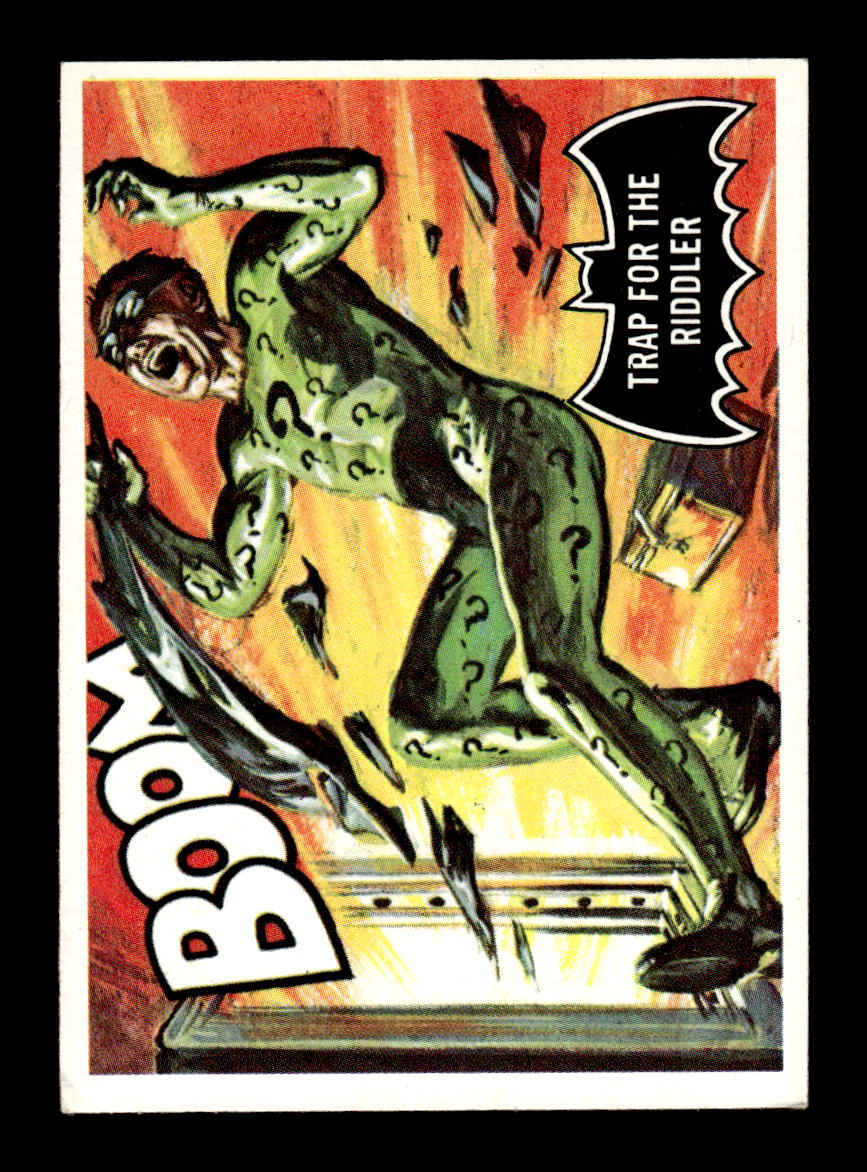 1966 Topps Batman (Black Bat Logo) #45 Trap for the Riddler VGEX CS26014361