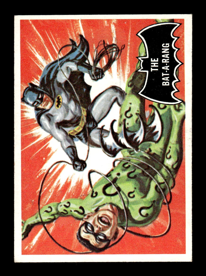 1966 Topps Batman (Black Bat Logo) #46 The Bat-a-Rang VGEX CS26014362