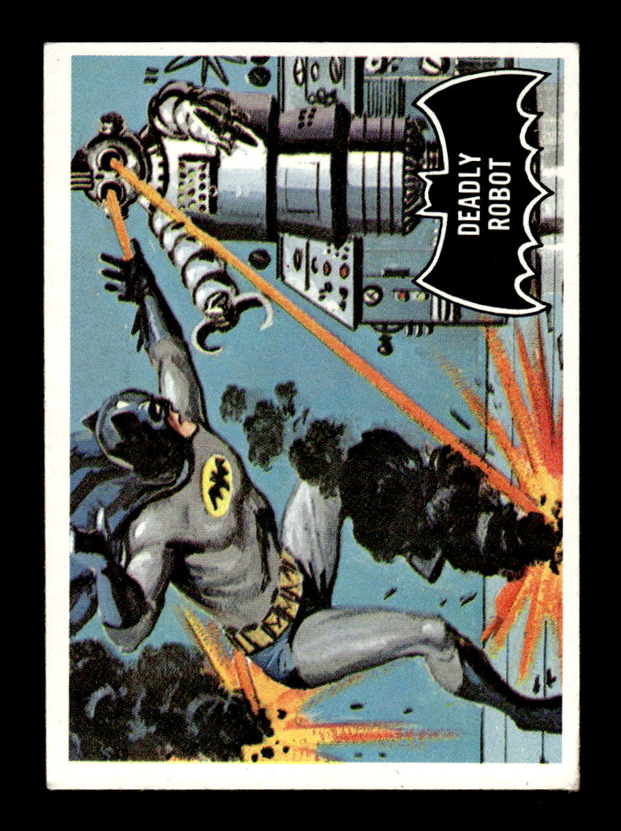 1966 Topps Batman (Black Bat Logo) #47 Deadly Robot VGEX CS26014363