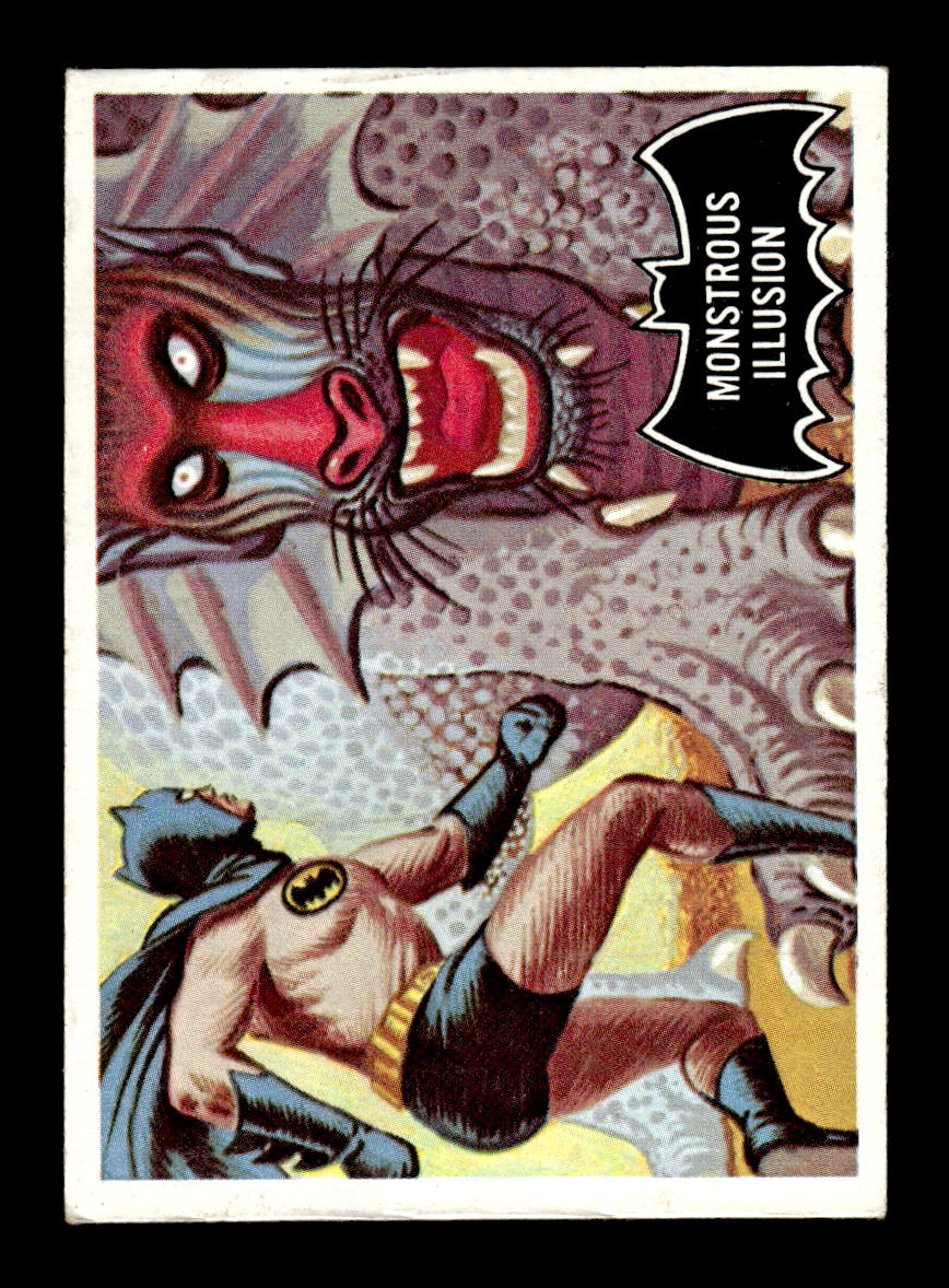 1966 Topps Batman (Black Bat Logo) #48 Monstrous Illusion VGEX CS26014364