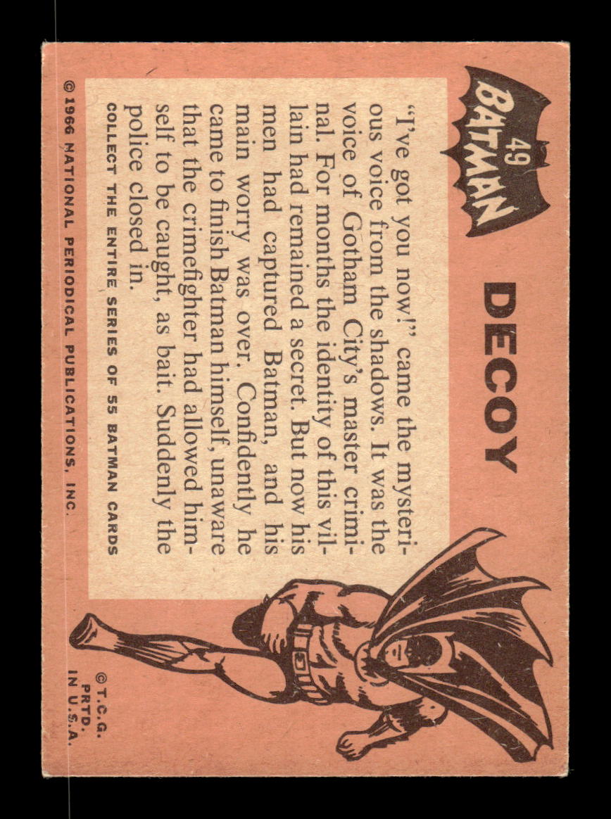 1966 Topps Batman (Black Bat Logo) #49 Decoy VGEX CS26014365