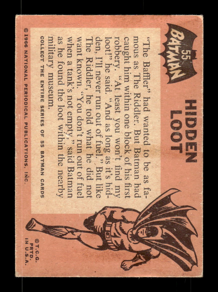 1966 Topps Batman (Black Bat Logo) #55 Hidden Loot VGEX CS26014371