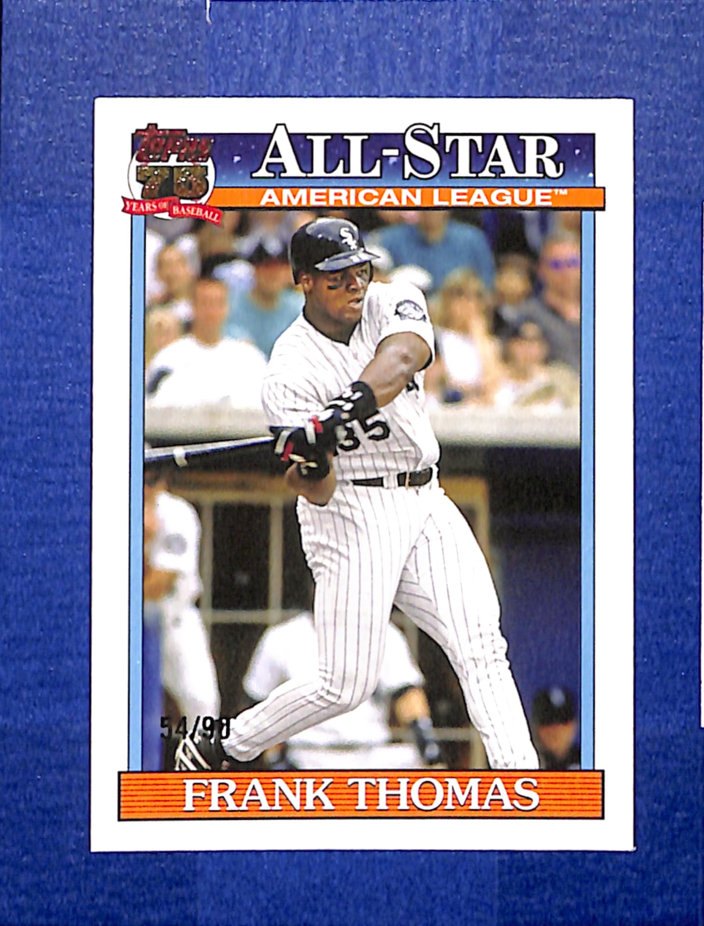 2026 Topps Frank Thomas 1991 All Star Real One #91AS-33 /90 NMT CS26014376