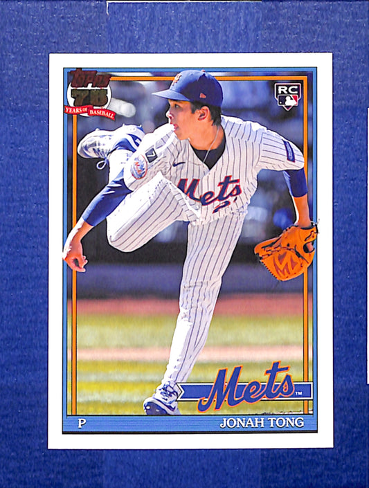 2026 Topps #91B2-14 Jonah Tong New York Mets NMT CS26014399