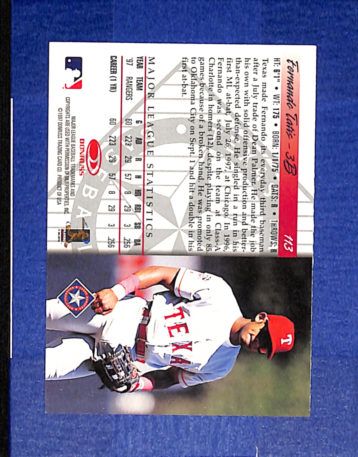 1998 Donruss #113 Fernando Tatis Texas Rangers NMT CS26014420
