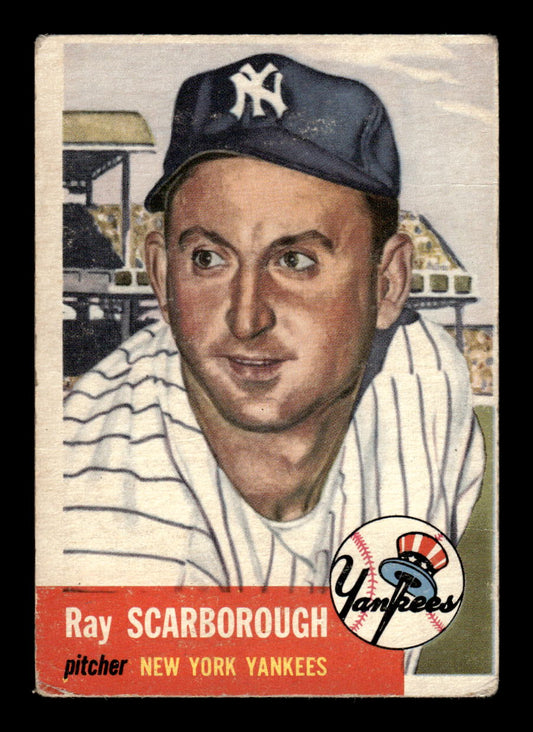 1953 Topps #213 Ray Scarborough New York Yankees VG CS26014440
