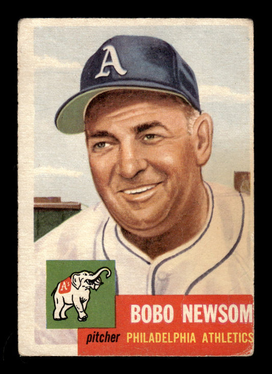 1953 Topps #15 Bobo Newsom Philadelphia Athletics VG CS26014442