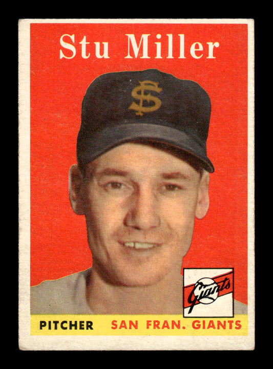 1958 Topps #111 Stu Miller San Francisco Giants VG CS26014443