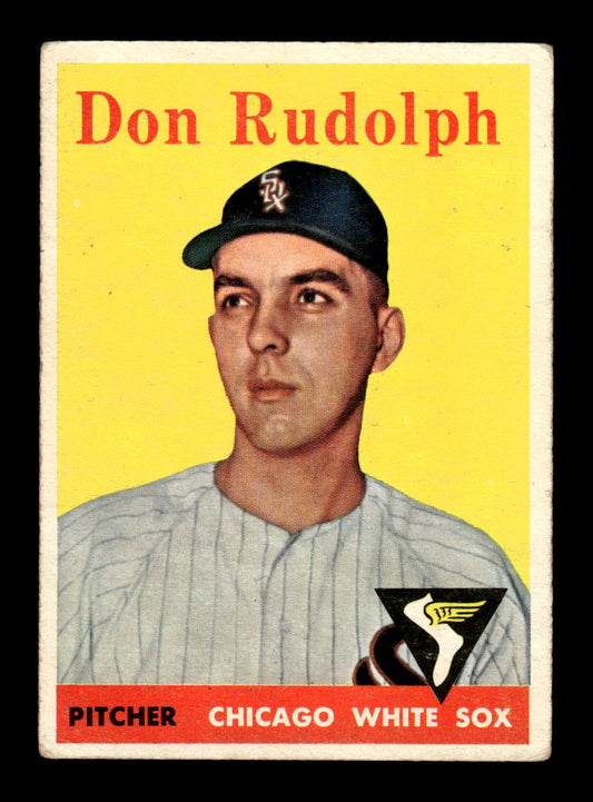 1958 Topps #347 Don Rudolph Chicago White Sox VG CS26014446