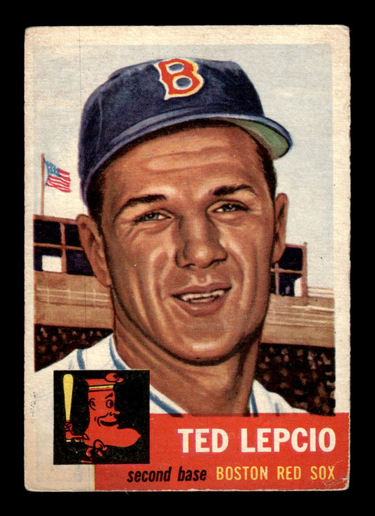 1953 Topps #18 Ted Lepcio Boston Red Sox VG CS26014448