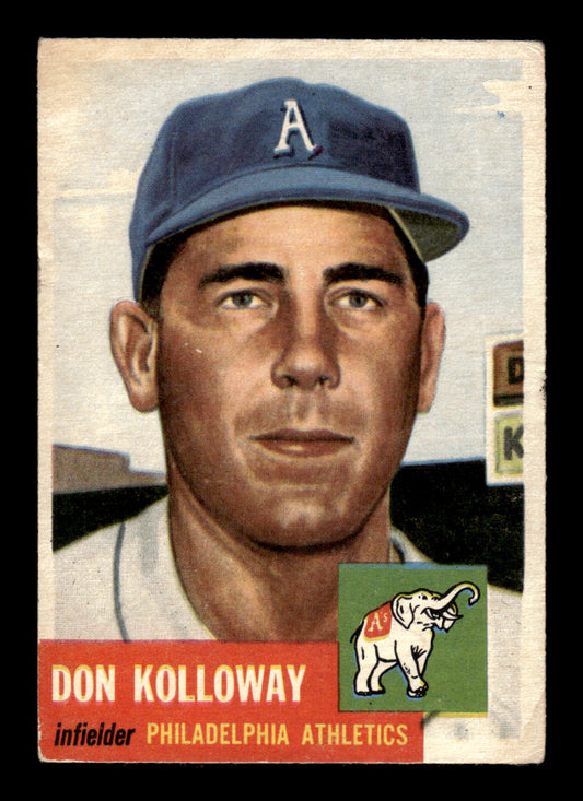 1953 Topps #97b Don Kolloway Philadelphia Athletics VG CS26014454
