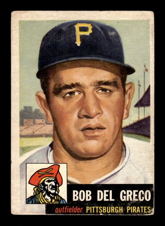 1953 Topps #48 Bob Del Greco Pittsburgh Pirates VG CS26014459