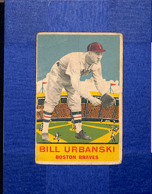 1933 DeLong Gum (R333) #9 Billy Urbanski Boston Braves F/G CS26014505