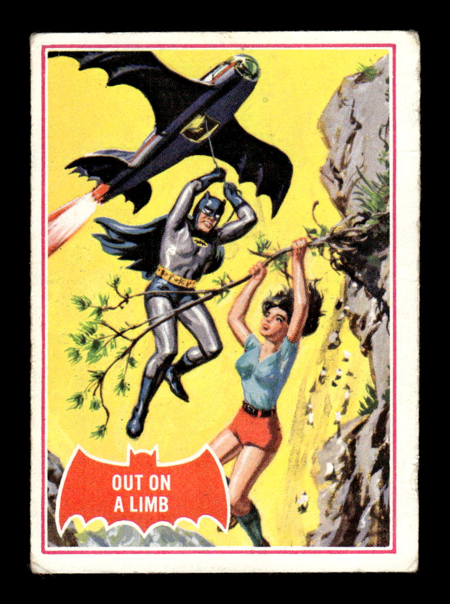 1966 Topps Batman Series A (Red Bat Logo) #13A Out on a Limb VG CS26014509