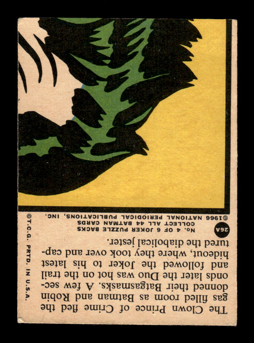 1966 Topps Batman Series A #26A The Joker's Last Laugh VG CS26014513