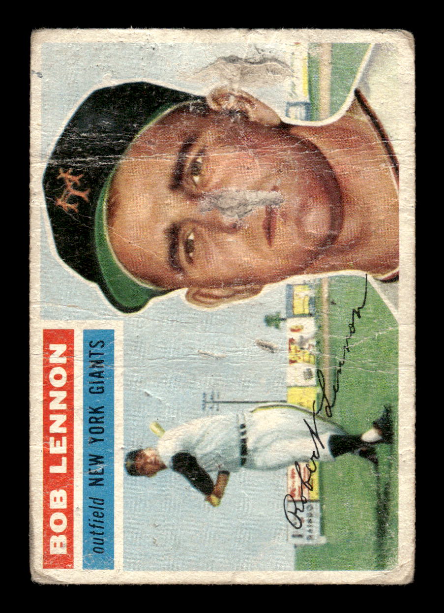 1956 Topps #104 Bob Lennon New York Giants Poor CS26014542