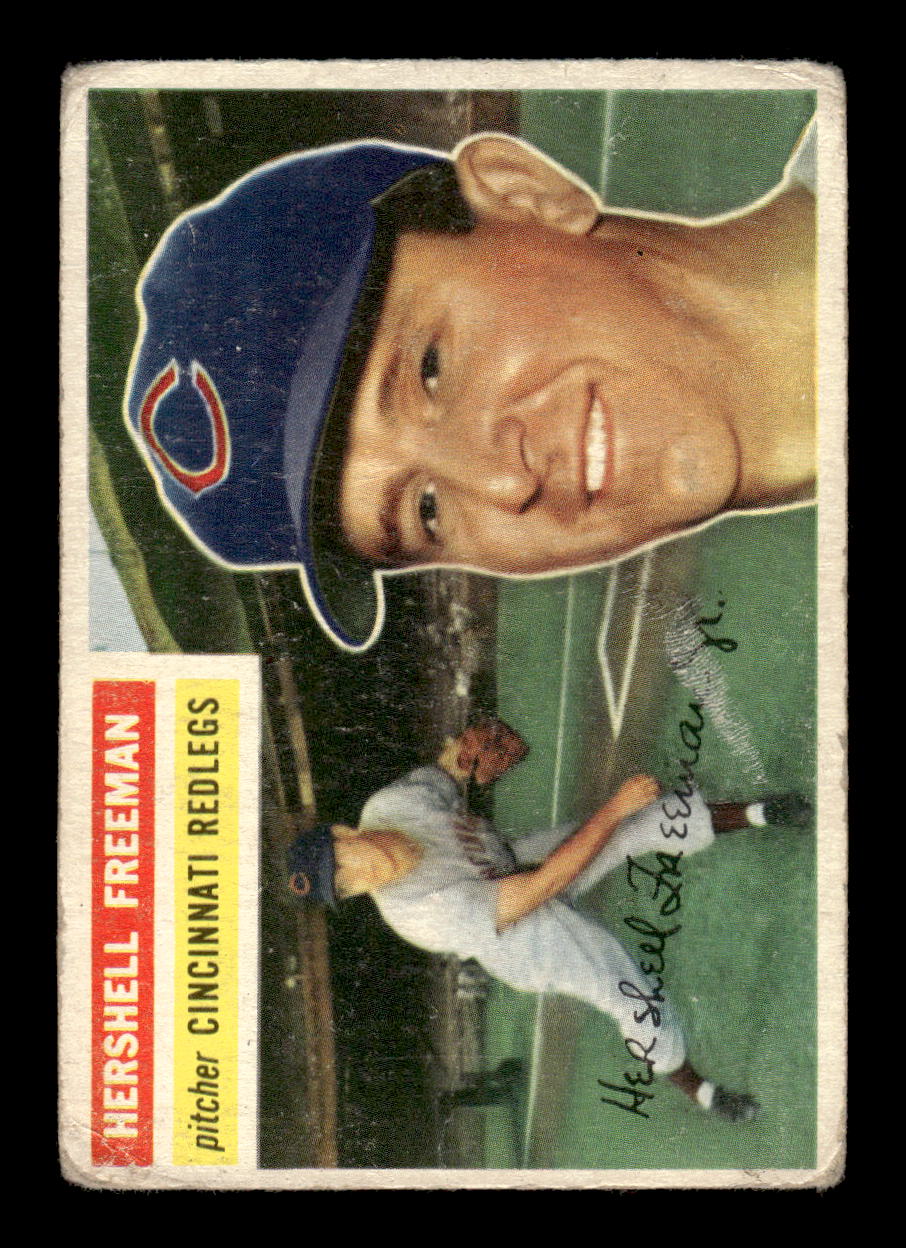 1956 Topps #242 Hershell Freeman Cincinnati Redlegs Poor CS26014544