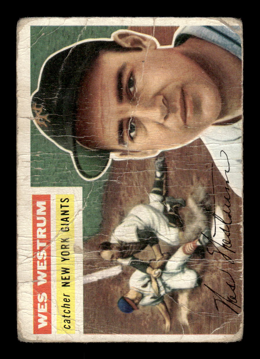 1956 Topps #156 Wes Westrum New York Giants Poor CS26014547