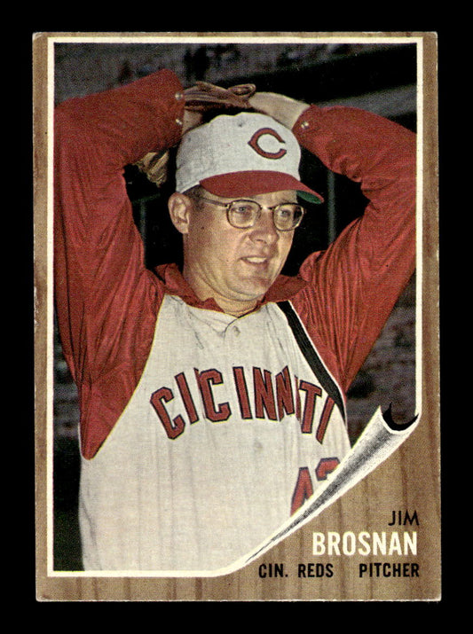 1962 Topps #2 Jim Brosnan Cincinnati Reds EX CS26014566