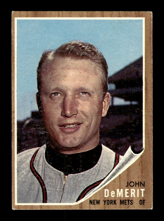 1962 Topps #4 John DeMerit New York Mets EX CS26014568
