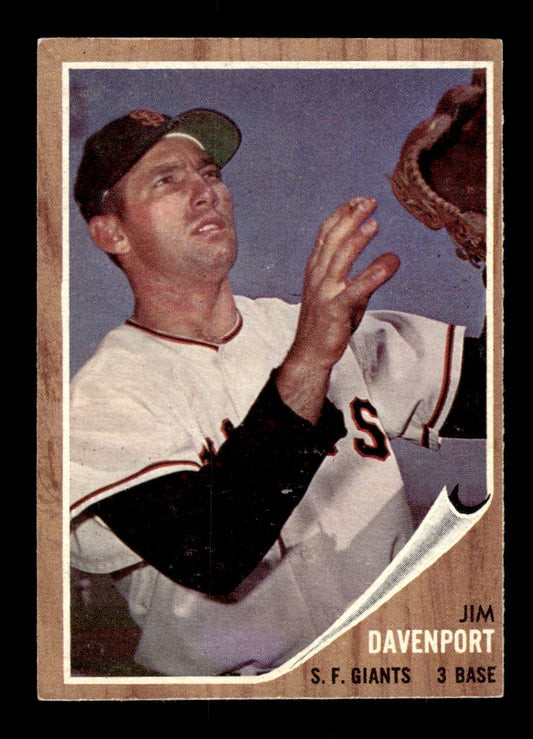 1962 Topps #9 Jim Davenport San Francisco Giants EX CS26014572
