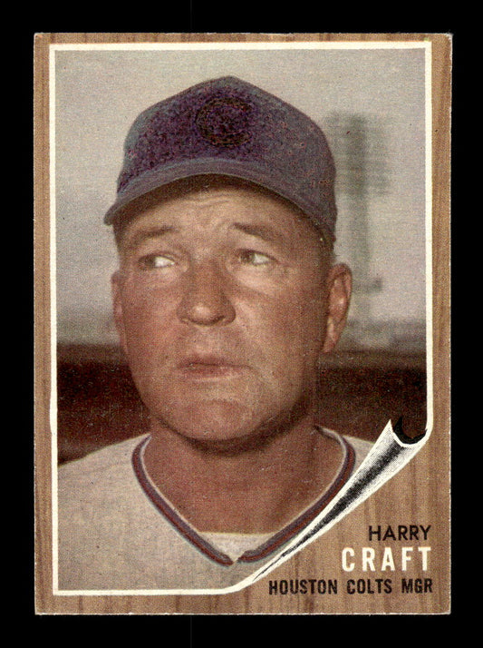 1962 Topps #12 Harry Craft Houston Colt .45s EX CS26014574