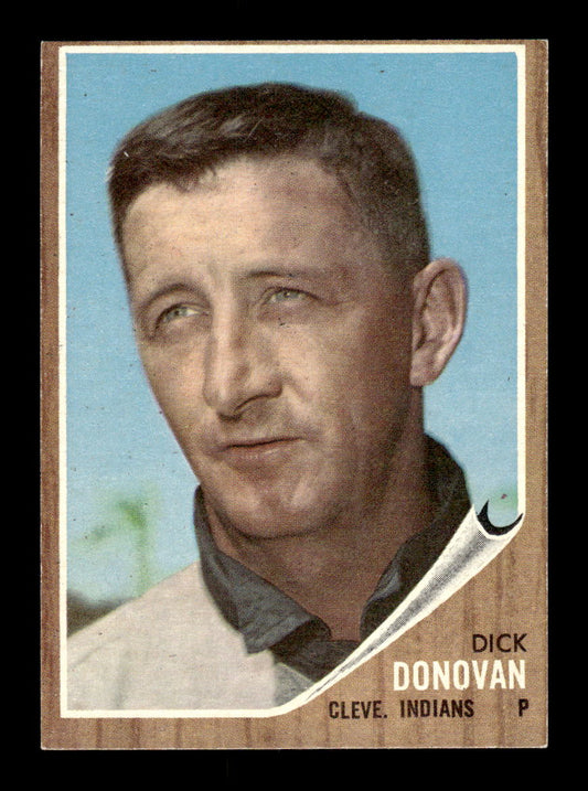 1962 Topps #15 Dick Donovan Cleveland Indians EX CS26014575