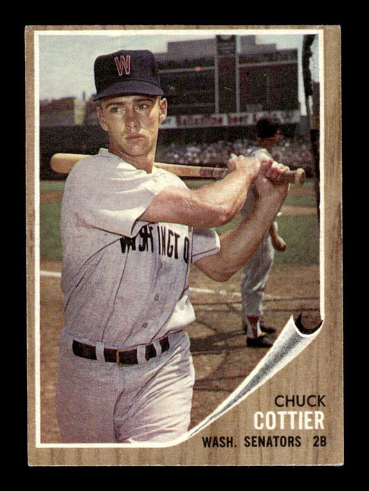 1962 Topps #27 Chuck Cottier Washington Senators EX CS26014583