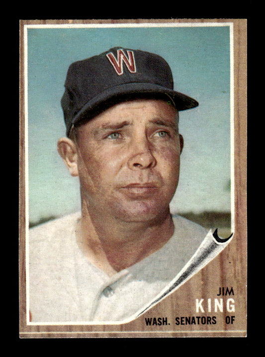 1962 Topps #42 Jim King Washington Senators EX CS26014595