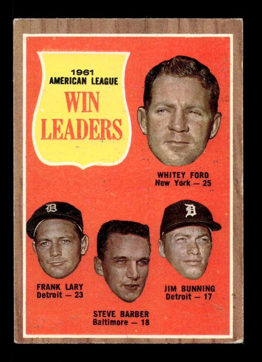 1962 Topps #51 1961 American League Batting Leaders EX CS26014606