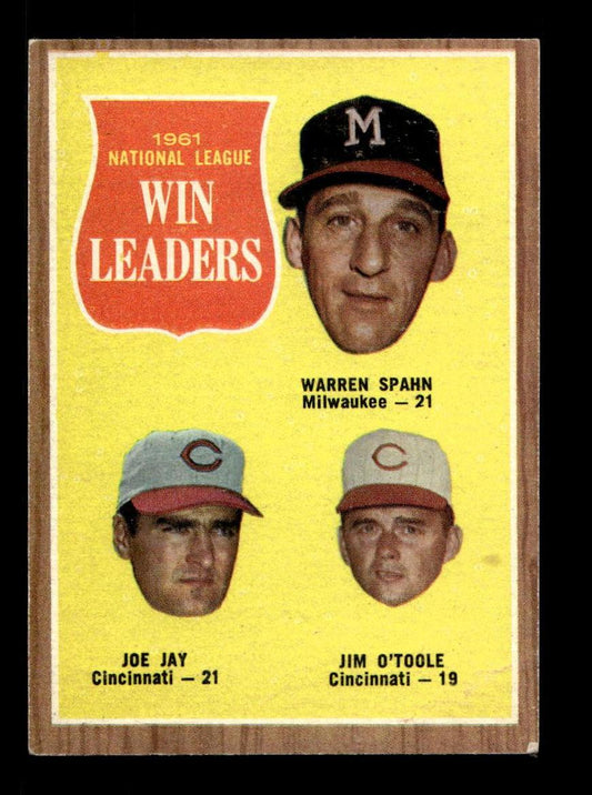 1962 Topps #58 1961 National League Win Leaders EX CS26014607